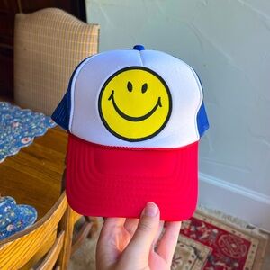 Aviator Nation USA Smiley-face Trucker Hat